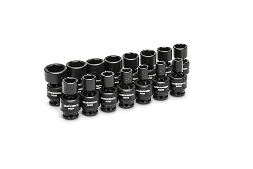 15 Piece GEARWRENCH 3/8inch Drive 6 Point Universal Impact Socket Set, Metric - 84918N