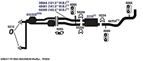 Exhaust Muffler AP Exhaust Products 700258