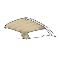 HL-FM-CP-65-PR Scott Drake 1965-1970 Coupe Headliner Parchment