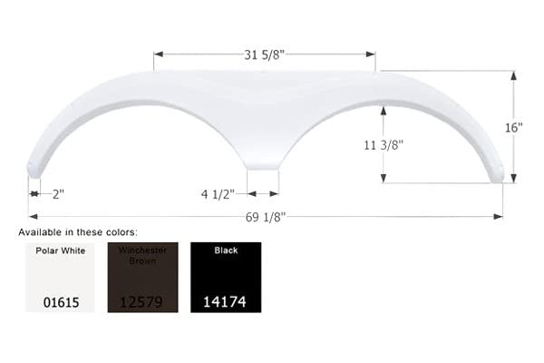 Fender Skirt ICON, Tandem, Heartland, FS763, Black