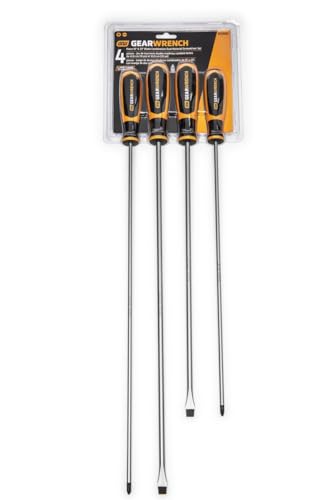 4 Pc. GEARWRENCH Phillips/Slotted Dual Material Screwdriver Set - 80069H
