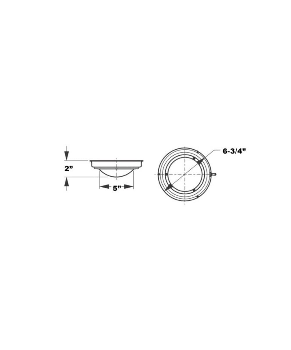 Day/Night Dome Light Sea Dog Line 400353-1 Stainless Steel