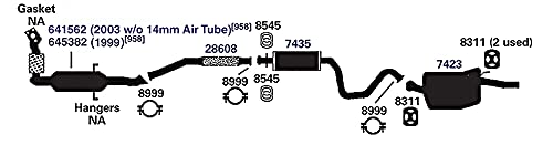 Exhaust Muffler AP Exhaust Products 7435
