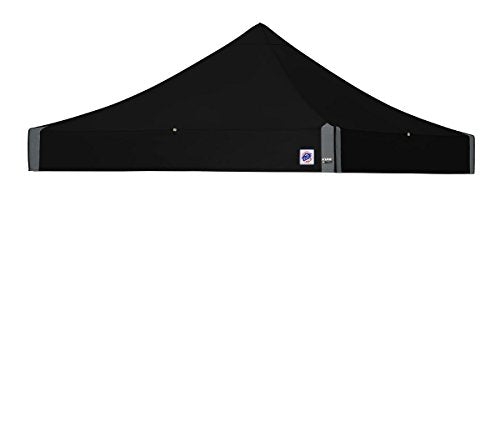 E-Z UP Instant Shelter Eclipse Canopy, 10' x 10', Gray Steel Frame and Professional Grade Black Top