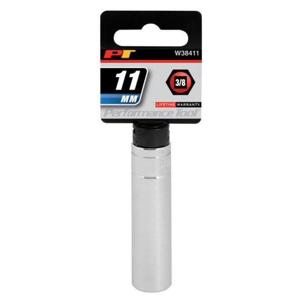 W38411 Performance Tool 6-Point Socket, 3/8-Inch Drive, 11mm