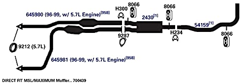 Exhaust Tail Pipe AP Exhaust Products 54159