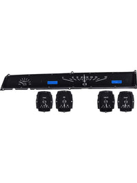 Analog Dash Gauge System Dakota Digital Kit Black Alloy Blue VHX-64L-K-B 64 65 Lincoln Continental