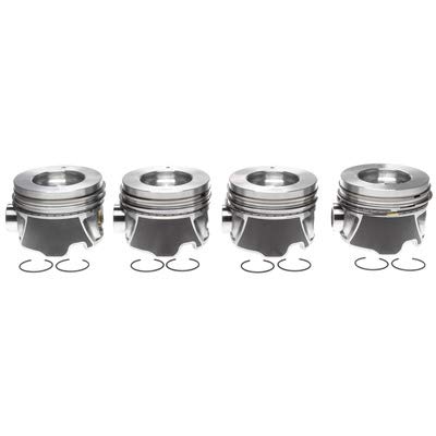 Mahle OE 6.6L Duramax GM Piston With Rings Set Right Bank Only .020 (Set of 4) LMM LBZVin 26D 06-09
