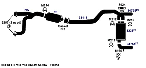 Exhaust Tail Pipe AP Exhaust Products 34754