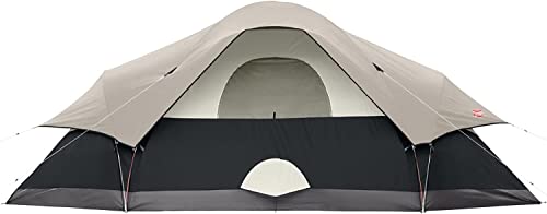 8-Person Coleman Tent for Camping | Red Canyon Car Camping Tent, Black