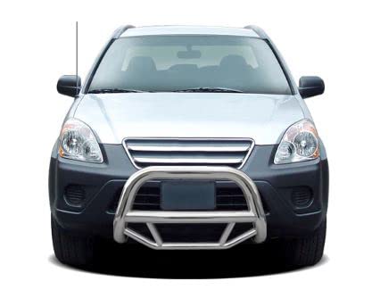 Max Bull Bar Black Horse No Skid Plate Stainless Steel Compatible with 1997-2001 Honda CR-V-MBS-HOB3501