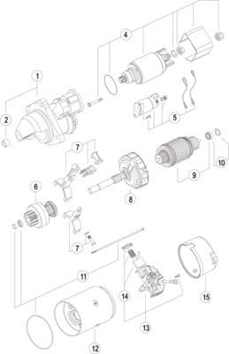 Starter Mahle - MS235