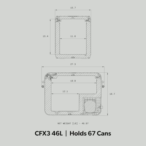 Portable Refrigerator and Freezer DOMETIC CFX3 45-Liter, Powered by AC/DC or Solar