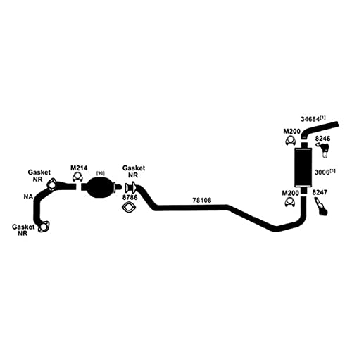 Exhaust Muffler AP Exhaust Products 7673