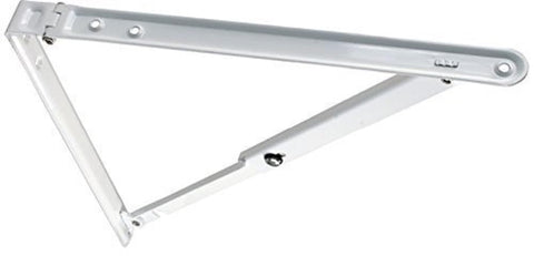 Folding Shelf Bracket JR Products 20725 - White, 12" x 12" x 16.50"