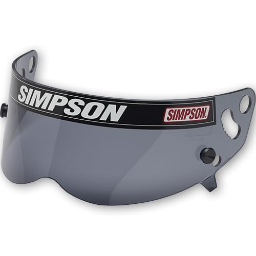 SIMPSON Helmet Unisex Adult 1021-17 Xbandit, Diamondback and Rx Models Shield- Smoke, Smoke