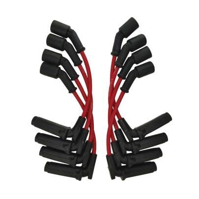 Moroso Ultra Series Red Spark Plug Wires, 9.75" Length, GM LS, 90 Degree Plug Ends