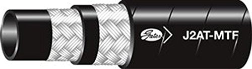 Gates Synthetic Rubber 2-Wire Braid Jack Hose, 6J2AT-MTFXREEL, MegaTuff Cover, 330' Length, 0.375" ID, 10000 Working PSI, 40°F to +120°F Temperature Range