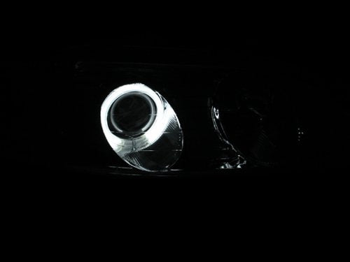 Mitsubishi Eclipse Anzo USA 121149 Projector With Halo/Chrome Clear With Amber Reflectors Headlight Assembly - (Sold in Pairs)
