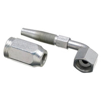 Gates Field Attachable Type T 6C2AT-6RFFORX90S for G2 Hose, 2 Wire, Female Flat-Face O-Ring Swivel, 90 Bent Tube, 3/8" ID