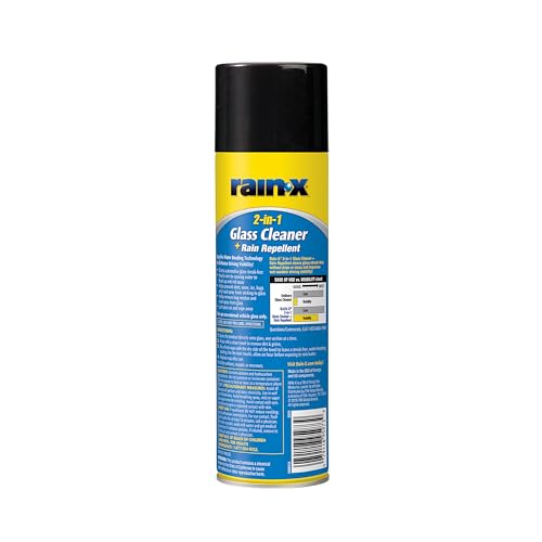 2-In-1 Rain-X Glass Cleaner Plus Repellent 5080233, 18 Ounce, BLUE