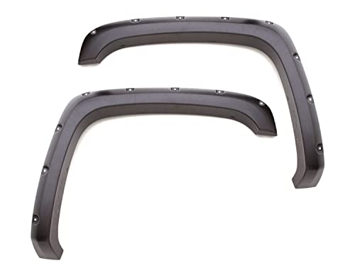 Lund Elite Series RX110S Black Rivet Style Standard Fender Flare - 4 Piece