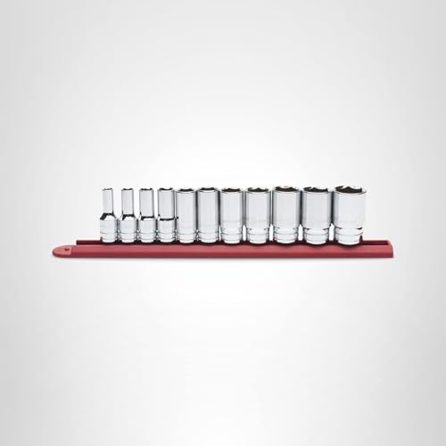 11 Pc. GEARWRENCH 3/8" Drive 6 Pt. Mid-Length Socket Set, SAE - 80555S