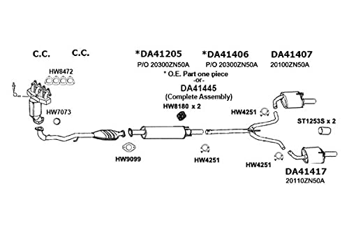 HW8472 Ansa - Exhaust Manifold Gasket