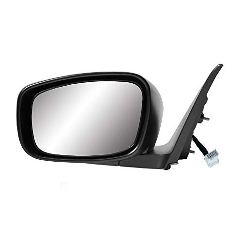 Mirror Driver Side for INFINITI G37 Convertible, Q60 Convertible, (textured black w/PTM cover, w/memory, w/Premium pkg, power folding), w/o auto dimming, Heated Power