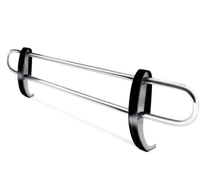 Rear Bumper Guard Black Horse Double Tube Stainless Steel Compatible with 2004-2017 Honda Odyssey-8HO1SS
