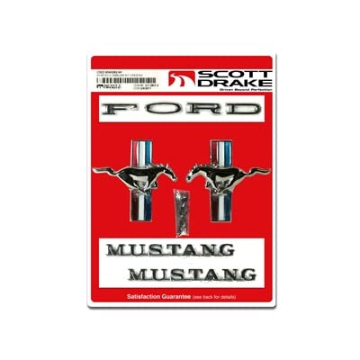 65-66 6Cyl Emblem Kit Cpe/Cnv (C5ZZ-6540282-6K) Scott Drake Classic