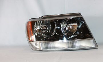 02-03 JEEP GRAND CHEROKEE LAREDO; SPORT From 1/02 RIGHT HAND REPLACEMENT HEAD LIGHT TYC 20-5575-80