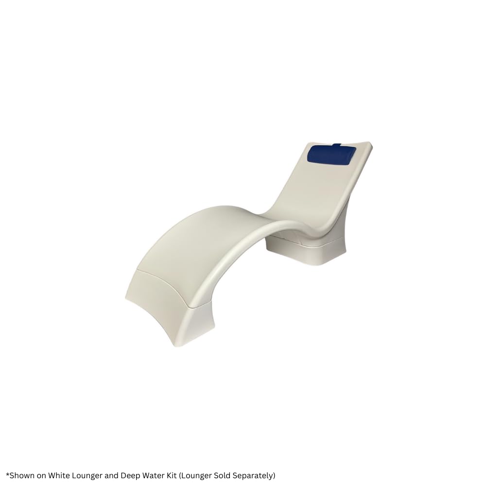 Global Pool Products Sunbrella Lounger Headrest for Pool Chairs - Lounge Head Resting Pillow - Chaise Lounge - Outdoor Pillow - Navy Blue GPP-LF-LCH-N