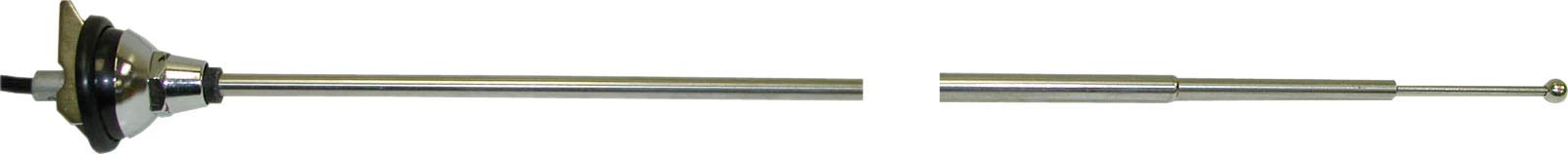 Universal Peterson 95020-1 Antenna, Stainless Steel, Top-Mount, 47" Cable, 38" Mast
