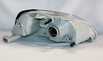Left TYC Headlight Assembly Compatible with 1999-2000 Honda Civic