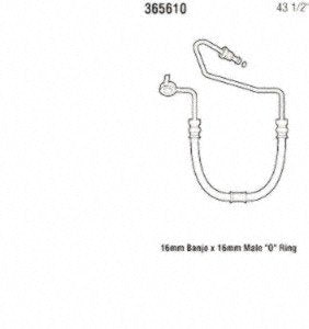 Power Steering Gates 365610 Hose Assembly Pressure Line
