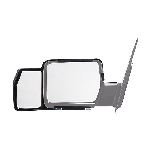 K SOURCE 81800 Snap & Zap Custom Fit Towing Mirror for 2004-2008 F150, Mark LT, Patented