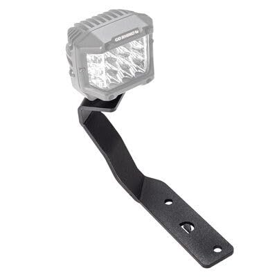 Go Rhino XE Cube Light Mount Hood Hinge | Mild Steel, Textured Black | 732290T | Fits 2022-2023 Hyundai Santa Cruz, Crew Cab