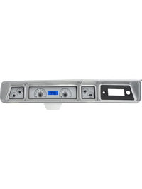 Dakota Digital VHX-66C-IMP-S-B Analog Dash Gauges Silver Alloy Blue 66 Chevy Impala
