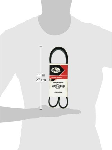Gates FleetRunner K060480HD Micro-V Serpentine Drive Belt