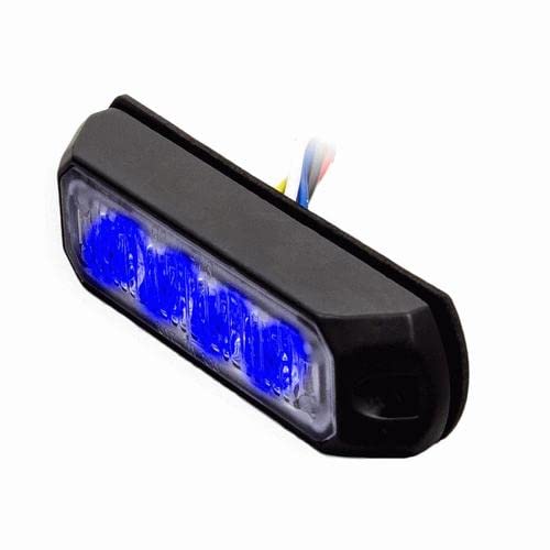 Heise Blue Single Color Marker Lights - 3.8 Inch - 4 Led