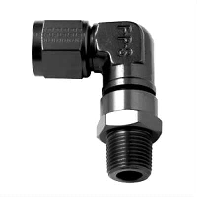 Fragola Performance Systems #4 Female Swivel To 1/4 Mpt - 90 Black 499444-BL