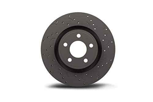 Cross-Drilled and Slotted Hawk Performance Talon Rotors HTC5025
