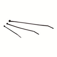 11" WirthCo 80111 50Lb Black Cable Ties-100Pc Bag