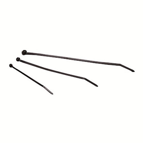 11" WirthCo 80111 50Lb Black Cable Ties-100Pc Bag