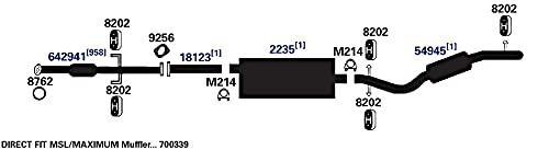 700339 AP Exhaust Products Muffler Exhaust