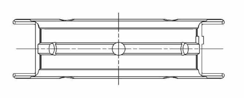 ACL 5M8309HOS2-.025 Subaru EJ20/EJ22/EJ25 Fits (For Thrust in #5 Position) 0.027mm Oversized High Performance Main Bearin