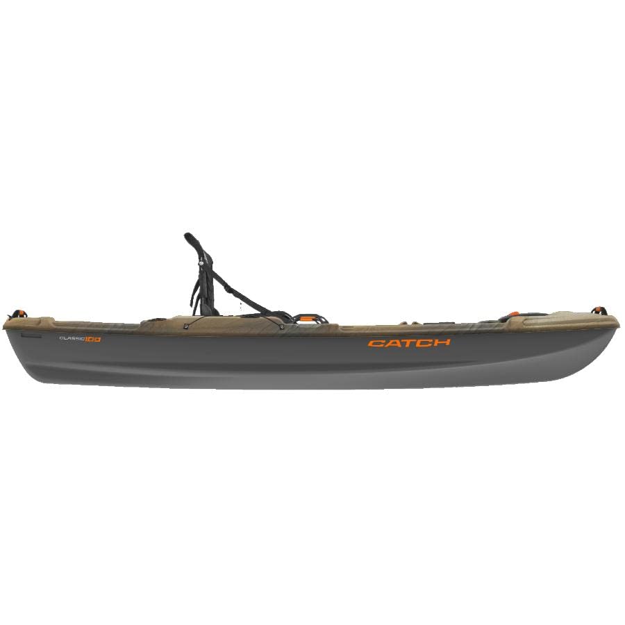 The Catch Classic Pelican 100 Sit-On Kayak - Outback and Magnetic Grey