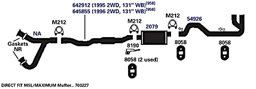 Exhaust Muffler AP Exhaust Products 2079