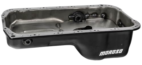 Honda H-Series 2.2 Engine Moroso 20916 Steel Oil Pan, Stock Depth w/Turbo Drain (HOP04A, 264403, SK264403)